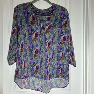 Colorful Abstract Women's Top
